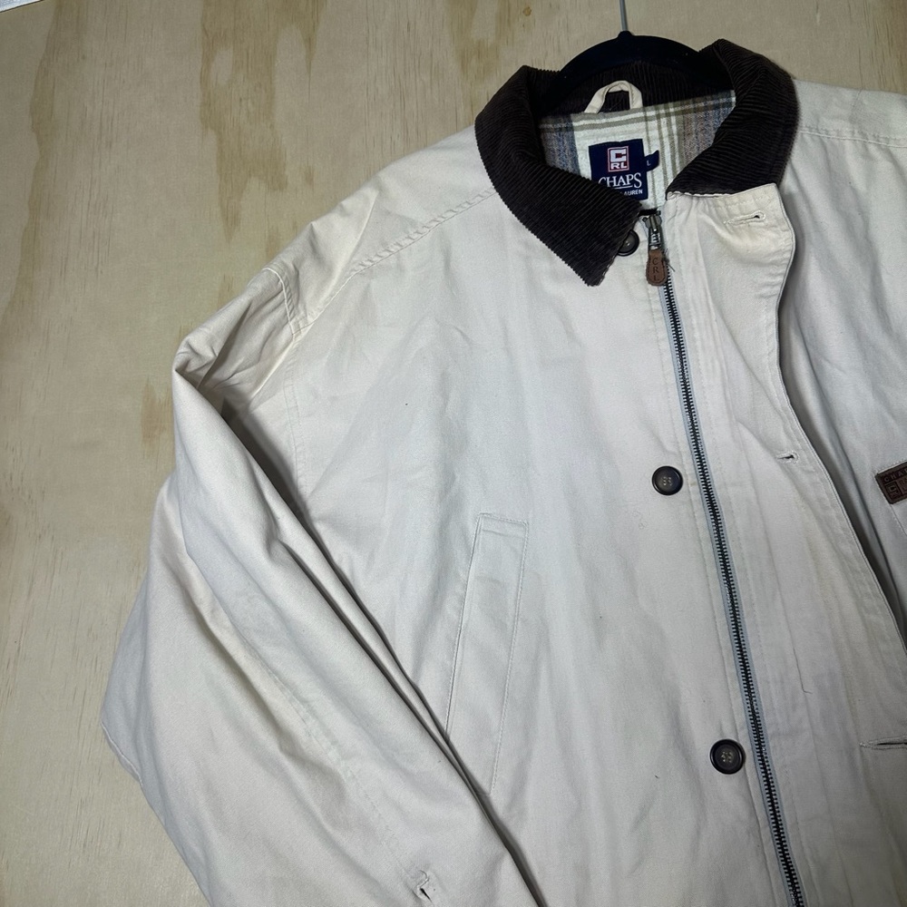 Ralph Lauren Chaps Barn Coat Beige Size Large - Picture 7 of 13